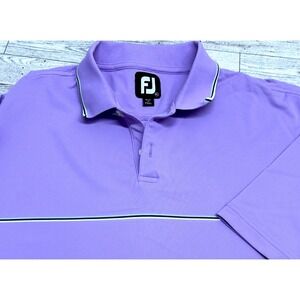 Foot Joy‎ Polo Shirt Mens XL XLARGE Purple FJ Performance Quick Dry Golf